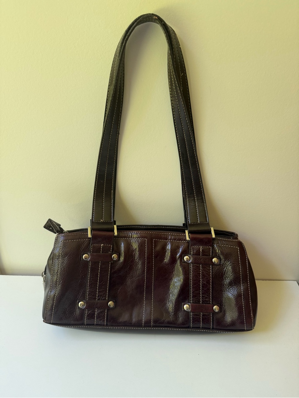 Women’s Dark Brown Leather Shoulder Bag